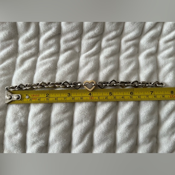 Discontinued Authentic Tiffany Two Tone Heart Bracelet in EUC - Picture 5 of 5